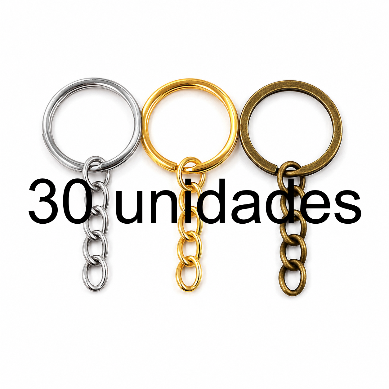 Argola Para Chaveiro - 30 unidades