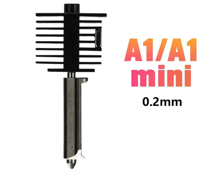 Bico de Aço Inoxidável Bambu Lab A1/A1mini 0.2mm - Original