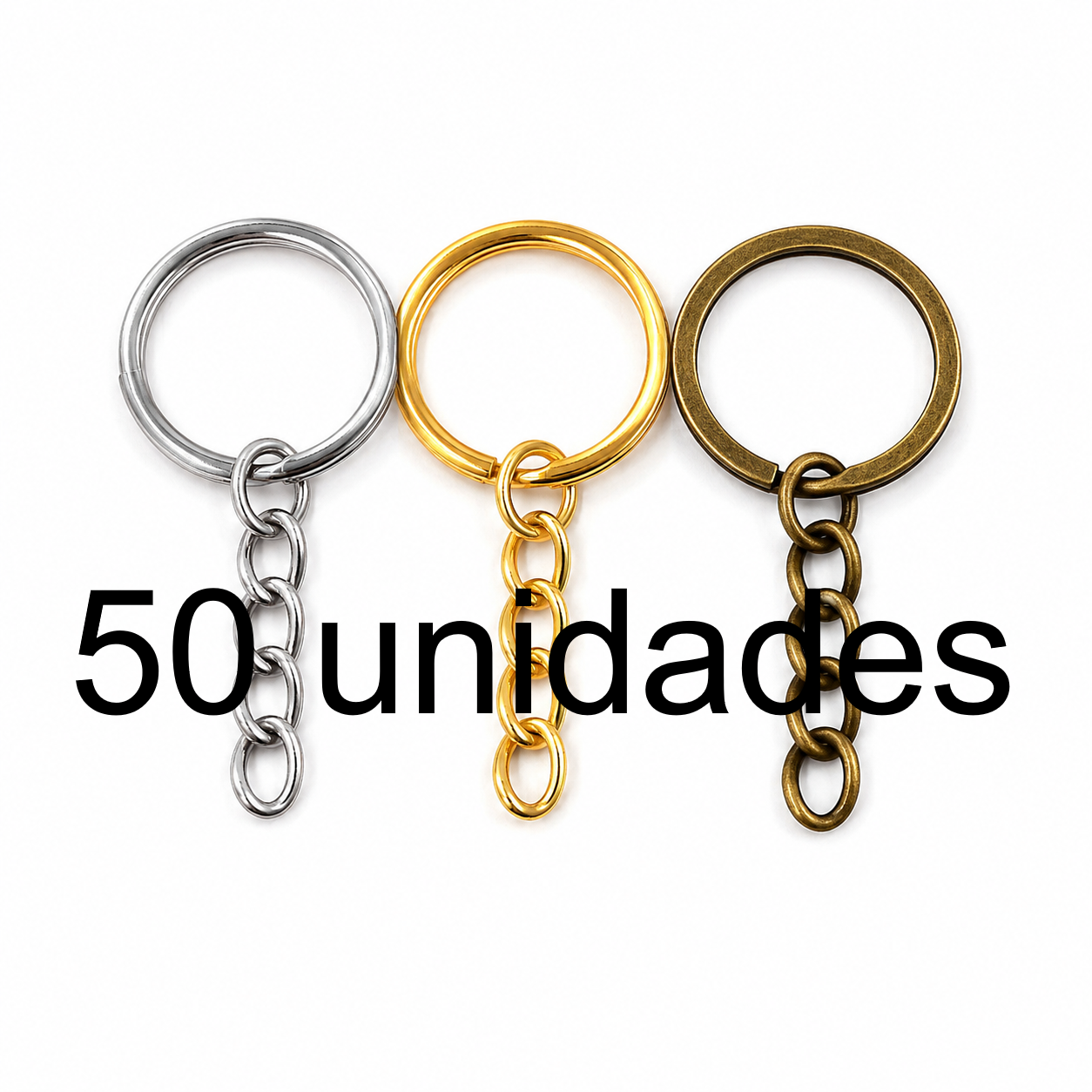 Argola Para Chaveiro - 50 unidades